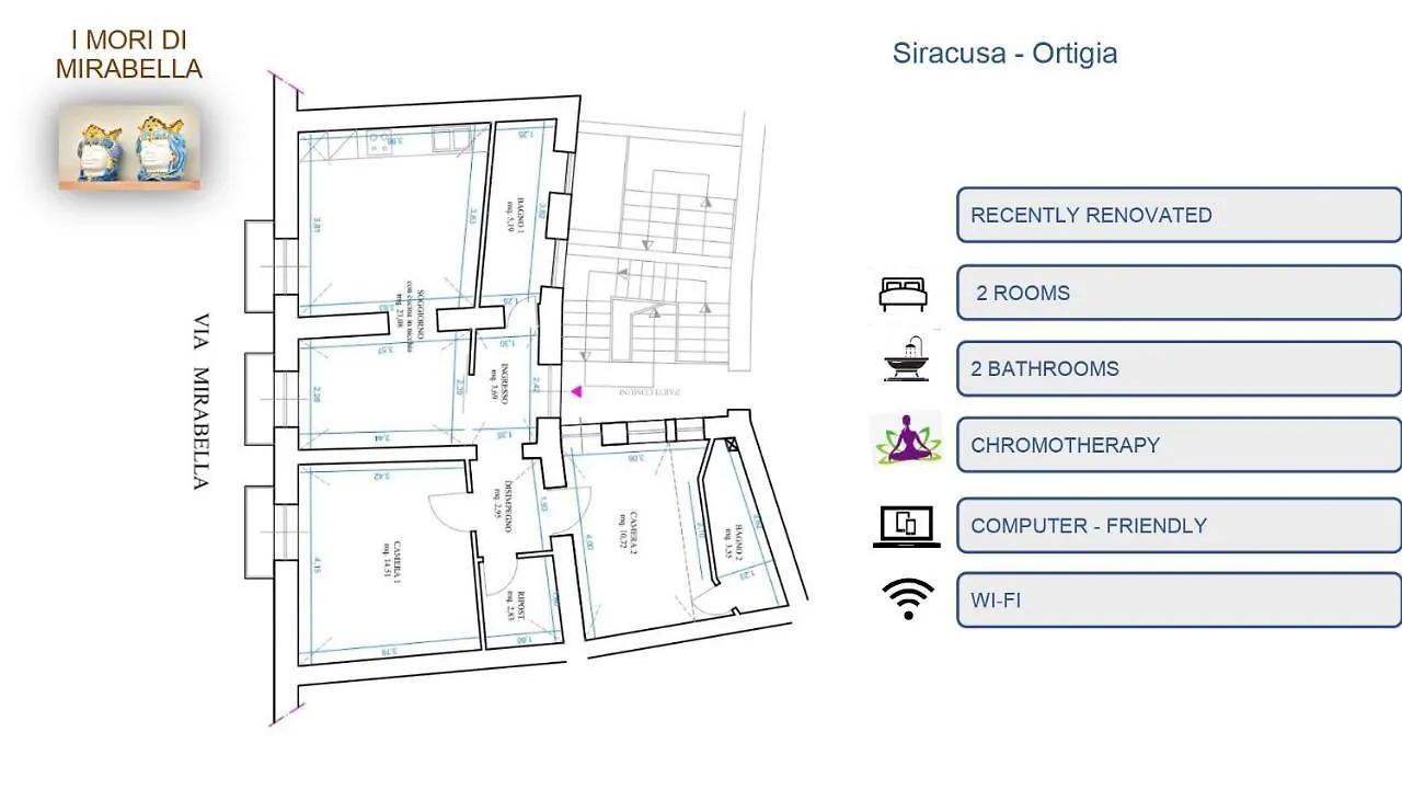 Appartement Casa I Mori Di Mirabella à Syracuse 0*,  Italie